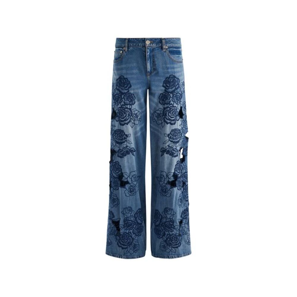 Alice+Olivia Women Sidney Flared Leg Denim Jeans